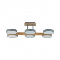 LUMION 8031/108CL LEDIO LN25 серый, дерево/акрил люстра св/д управл. 108W 2K-4K-6K пульт ДУ PLATO