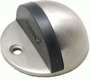 Ограничитель дверной РЕНЦ напольный, никель матовый INDS 44 SN