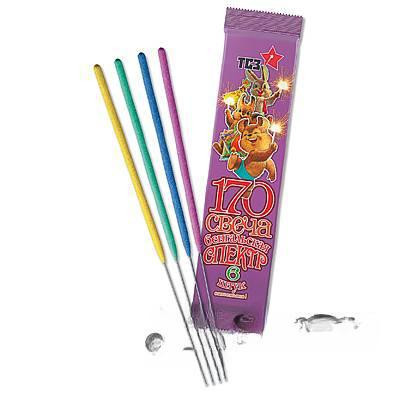 Бенгальские огни 170мм (6шт) СПЕКТР ТР158 (200)