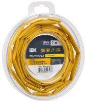 IEK термоусадка трубка ТТУ нг-LS 5/2,5 желтая (2м/упак, цена за уп) ТУТ UDR12-005-D25-002-K05-T