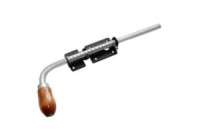 Засов Домарт с пружиной 300мм черный d-16мм5)