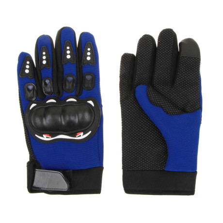 NG Перчатки мотоспорт, синие, с защитой, размер XL:9-9,5см, полиэстер