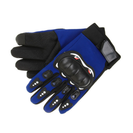 NG Перчатки мотоспорт, синие, с защитой, размер XL:9-9,5см, полиэстер