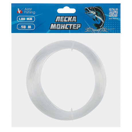 AZOR FISHING Леска Монстер, 1,8 мм, 50м