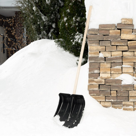 Лопата для уборки снега пластиковая, 380х360мм, без черенка, Сибртех