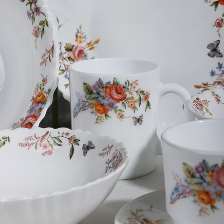 MILLIMI Дарина Набор столовой посуды 19 пр., опаловое стекло, 18136