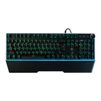 BY Игровая клавиатура проводная механическая Pavez FULL SIZE ISO 108кл.,Outemu&quot;Brown&quot;,RGB,2м,энкодер