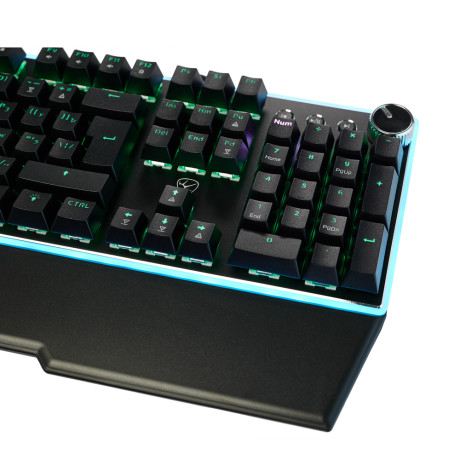 BY Игровая клавиатура проводная механическая Pavez FULL SIZE ISO 108кл.,Outemu"Brown",RGB,2м,энкодер