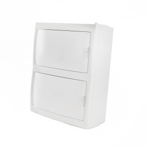 STEKKER бокс (корпус) пласт. навесной ЩРН-П-16 мод. непрозрач. белая дверь IP20, Standart 49645