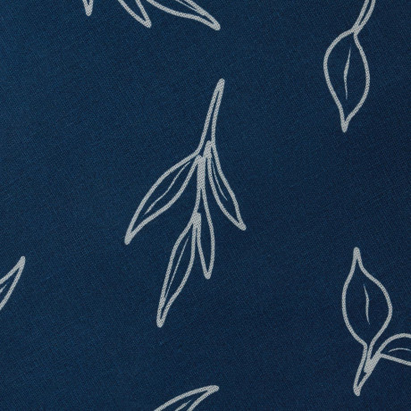 PROVANCE Нэви Простыня на резинке 180х200х20см, 100% хлопок, бязь, синий