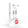 BY Кабель для зарядки Space Cable Pro Type-C, 1м, Быстрая зарядка QC3.0, штекер металл, белый
