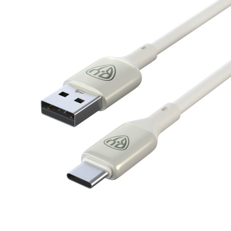 BY Кабель для зарядки Space Cable Pro Type-C, 1м, Быстрая зарядка QC3.0, штекер металл, белый
