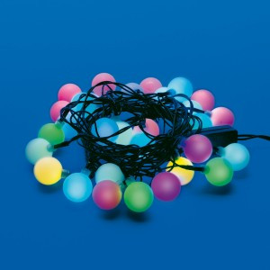 Гирлянда-нить ULD-S0500-030/DGA Радуга-1 30LED RGB 5м, зеленый провод IP20 Uniel