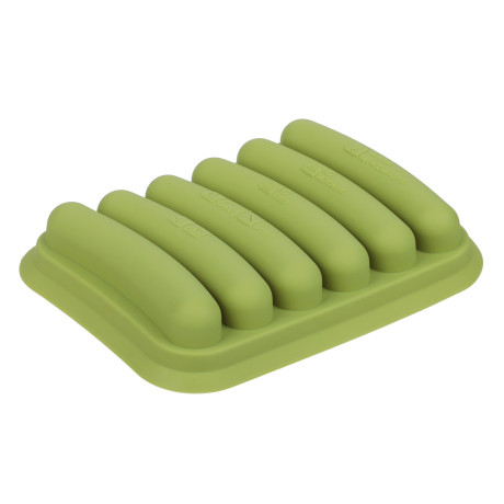 VETTA Форма для выпечки с крышкой 17х13см для сосисок, колбасок, кебабов, силикон, 3 цвета