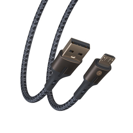 ВСЁГАЗИН Кабель для зарядки Авангард Micro USB, 1м, 3А, Быстрая зарядка QC3.0, синий