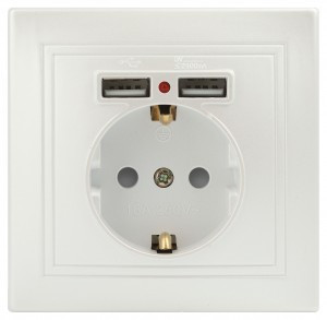 ЭРА Intro Plano роз. СУ 1 мест. земля шторки, 16А+2хUSB 2,1А, перламутр 1-410-06 53947