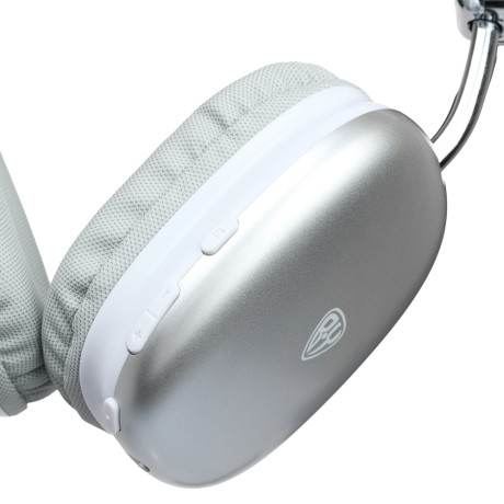 Наушники беспроводные полноразмерные BY CrystalPods, 400мАч, BT5.3, серебро