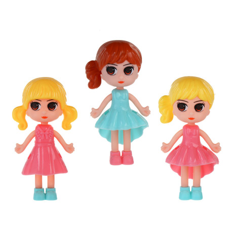 ИГРОЛЕНД Кукла с питомцем и акс., PP, ABS, 21,5х3,5х27,3 см, 3 дизайна