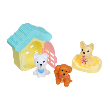 ИГРОЛЕНД Кукла с питомцем и акс., PP, ABS, 21,5х3,5х27,3 см, 3 дизайна