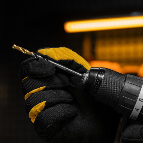 Сверло спиральное по металлу 5,5 x 93мм, Р6М5, Golden Tip, многогранная заточка Denzel