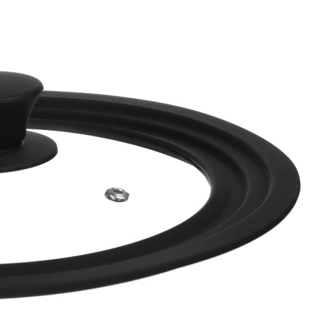 SATOSHI Крышка универсальная стекло/силикон с ручкой, 20-22-24см