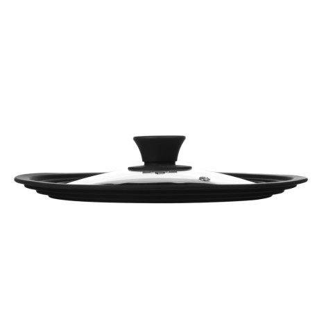 SATOSHI Крышка универсальная стекло/силикон с ручкой, 20-22-24см