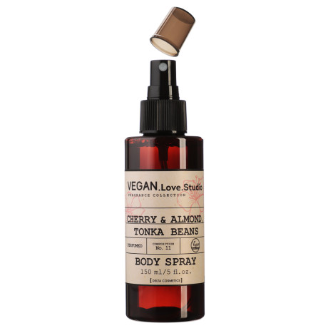 Парфюмированный спрей для тела VEGAN.Love.Studio Cherry, Almond, Tonka Bean, 150 мл