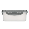 Контейнер герметичный для СВЧ с защелками тм Good&good, квадратный 0,9л, пластик