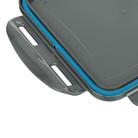 Контейнер герметичный для СВЧ с защелками тм Good&good, квадратный 0,9л, пластик