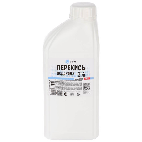 Перекись водорода 3% дез.ср-во кожный антисептик, 1л