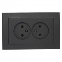 OVIVO роз. СУ 2 мест. MINA черный металлик, 401-170300-908