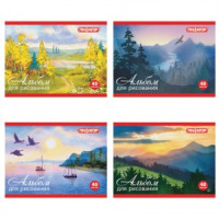 Альбом д/рисования, МАЛЫЙ ФОРМАТ А5, 40 л., скоба, обложка офсет, ПИФАГОР, 200х148 мм, &quot;Природа&quot; (4