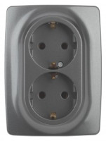 ЭРА 12 роз. СУ 2 мест. 16А земля, графит, автоклеммы 12-2106-12 0829