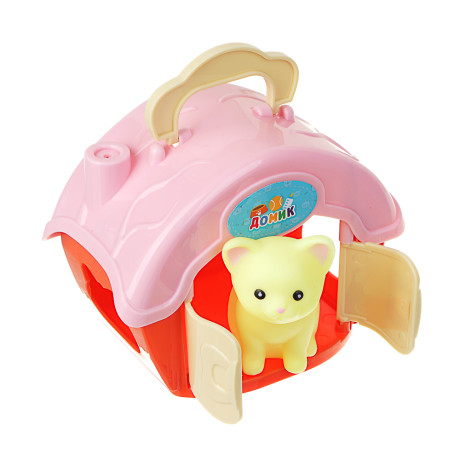 ИГРОЛЕНД Питомец в будке, 6 пр., PVC, PP, 11х8,2х6см