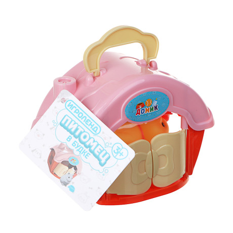 ИГРОЛЕНД Питомец в будке, 6 пр., PVC, PP, 11х8,2х6см