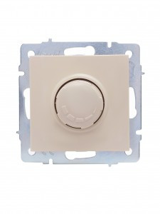 Lezard VESNA мех. диммер с фильтром СУ 1 кл. 16А (500Вт) крем (корп. ABS)  742-0388-116