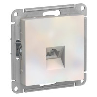 Systeme Electric AtlasDesign мех. роз. комп. СУ 1 мест. жемчуг (пл.осн., RJ45) ATN000483 (5!)