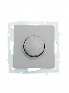 Lezard VESNA мех. диммер СУ 1 кл. 16А (800Вт) платина (корп. ABS)  742-3588-115