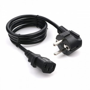 Кабель питания для компьютера Cablexpert PC-186-1-1M, 1м, Schuko- C13, 3x1кв.мм, черный, земля,19299