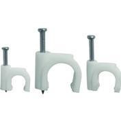 EKF скоба круглая пластиковая  6 мм (уп. 50 шт., цена за уп.) для крепления кабеля plcn-sr-6