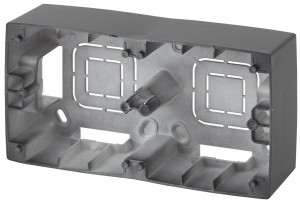 ЭРА 12 коробка-переходник ОУ для накл. монтажа 2 пост. роз. графи 12-6102-12 5509