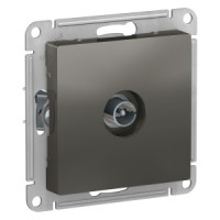 Systeme Electric AtlasDesign мех. конн. TV антен. СУ 1 мест. сталь(пл.осн. RG6, 0,7dB) ATN000993(5!)