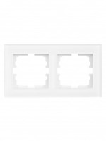 Lezard VESNA рамка акрил СУ 2 мест., гориз., белая 742-5480-147