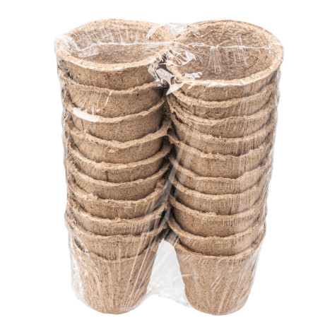 Горшочек для рассады, 60 х 60 мм, торфяной, 20 шт,