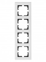 Lezard VESNA рамка акрил СУ 4 мест., верт., серая матовая 742-M7180-154