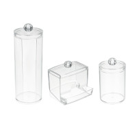 Набор органайзеров 3 штуки тм ЮНИLOOK, пластик, прозрачный, #124