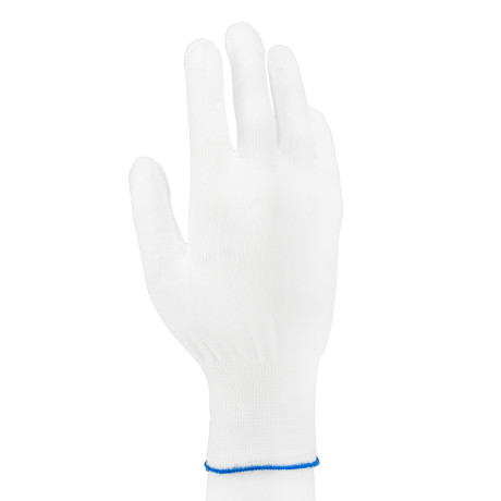 Перчатки Нейлон, 13 класс, белые, XL