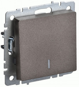 IEK BRITE мех. выкл. СУ 1 кл. (инд.) 10А ВС10-1-1-БрТБ темная бронза BR-V10-1-10-K45
