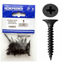Саморез оксид по металлу частый шаг 3,5*32 (40 шт BL) НАКРЕПКО 100803