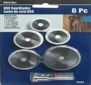 Набор мини пильных дисков с держателем 6 пр.